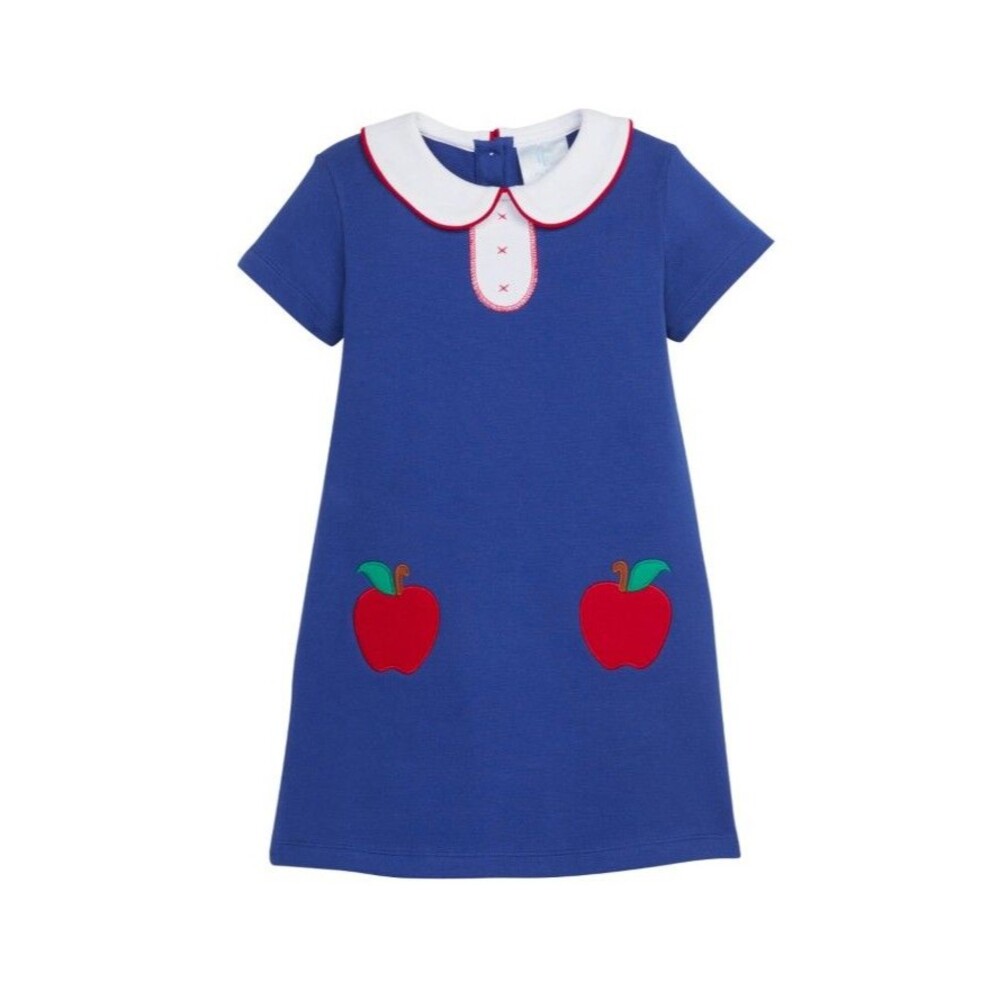 Little English Applique Millie Dress Apples size 6 NEW With Tags